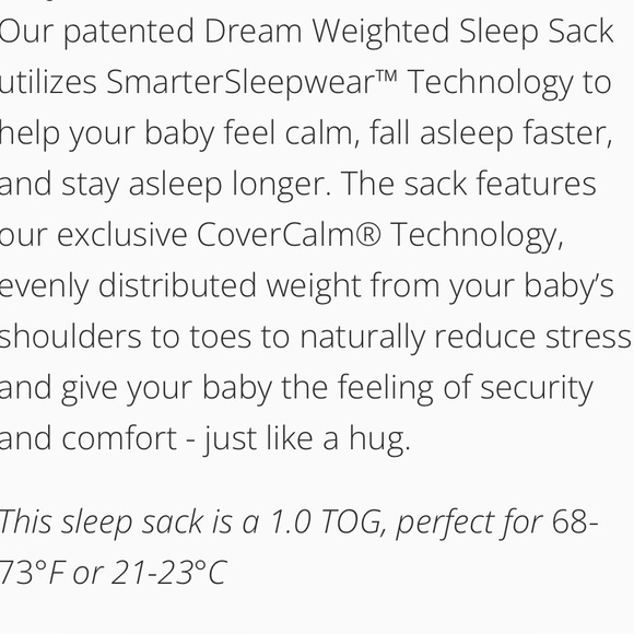 Dreamland Baby Weighted Sleep Sack in Dusty Rose - Picture 7 of 7